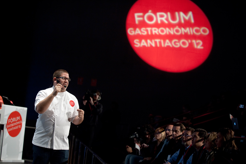 Dani García durante su ponencia