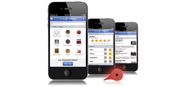 google places para restaurantes