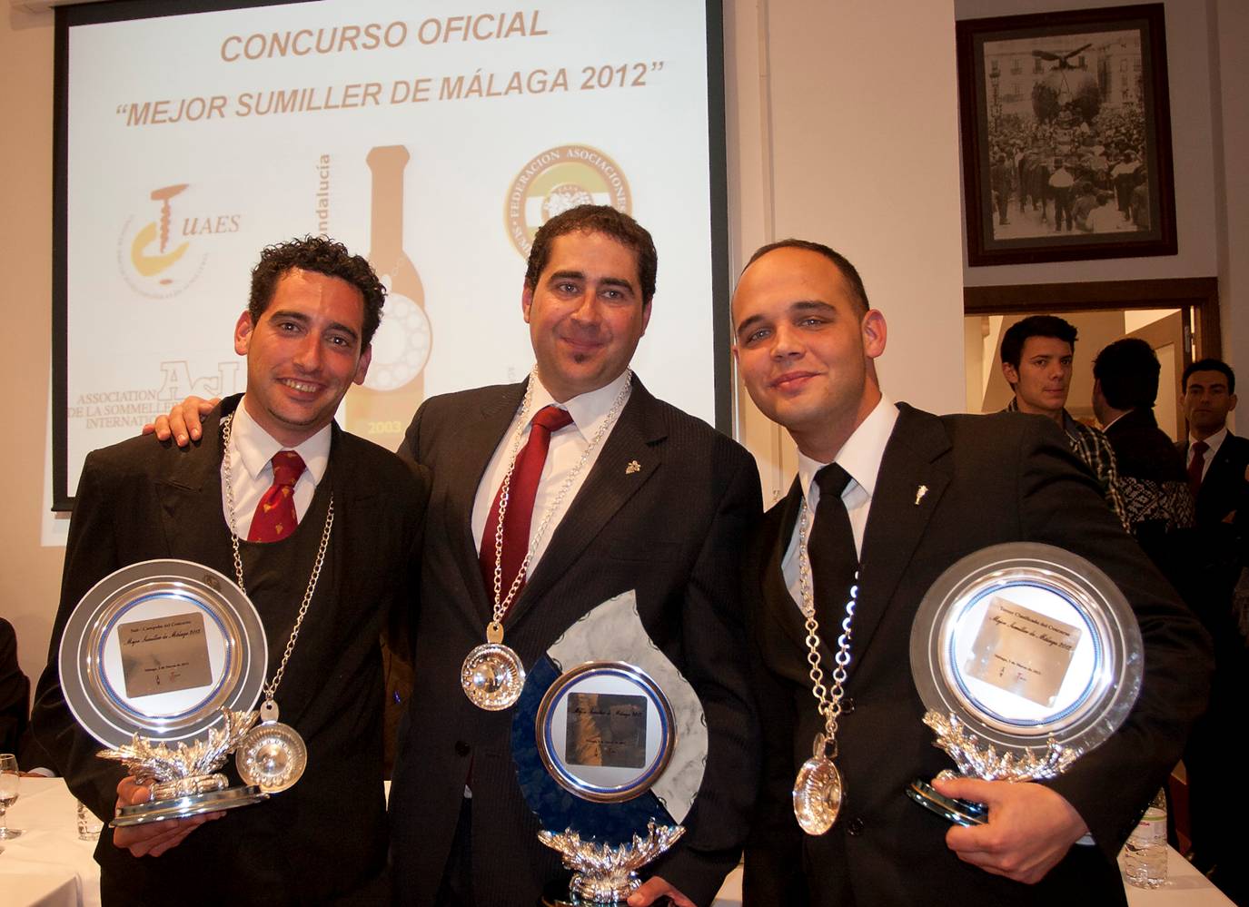 Christian Postigo, Francisco Rubiales y Agustín Navarro