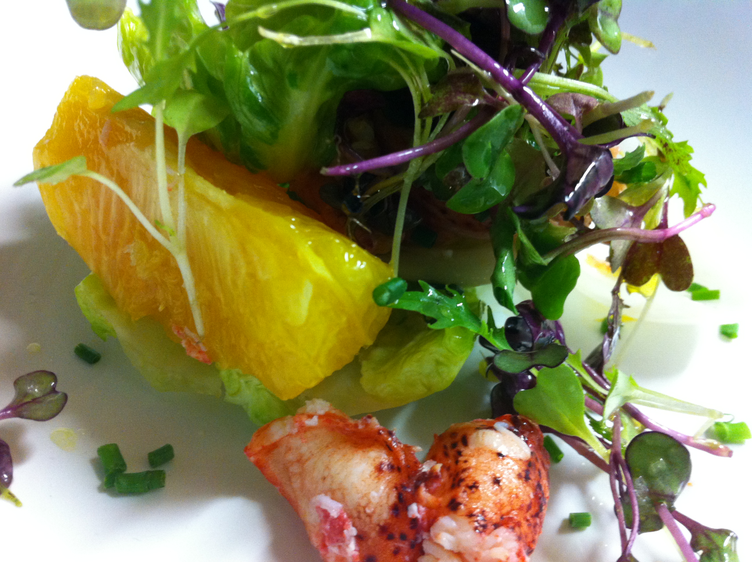 Ensalada de Bogavante y Naranja