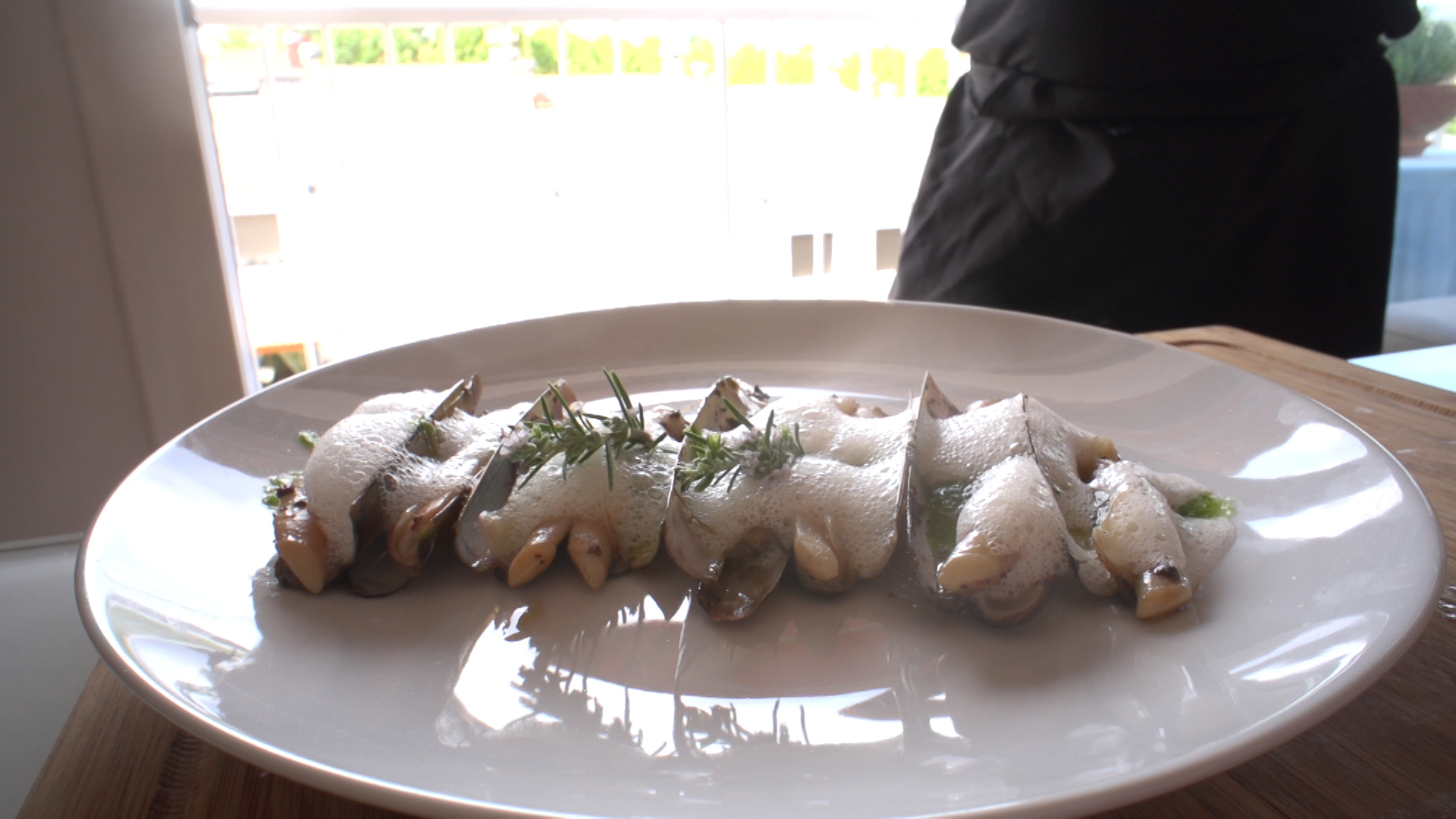 Navajas con Aire de Lima y Pimienta Rosa