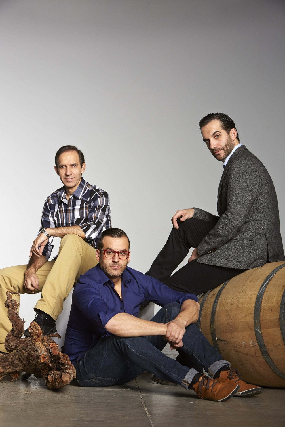 Los hermanos Sandoval: el sumiller Rafael, el jefe de sala Juan Diego y el cocinero Mario (i-d). efe