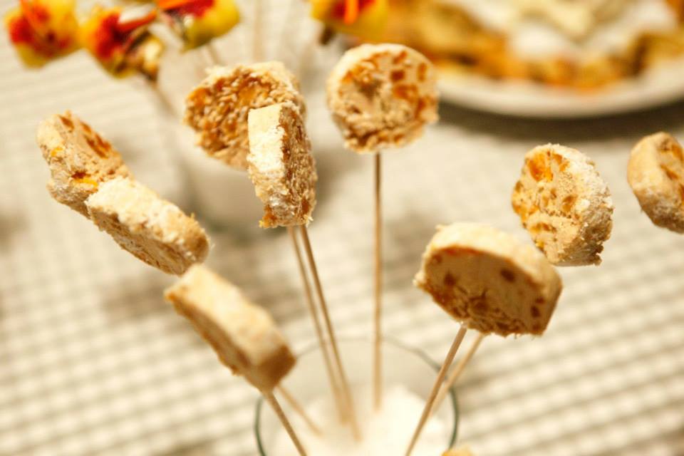 Piruleta de Foie con Orejones y coco