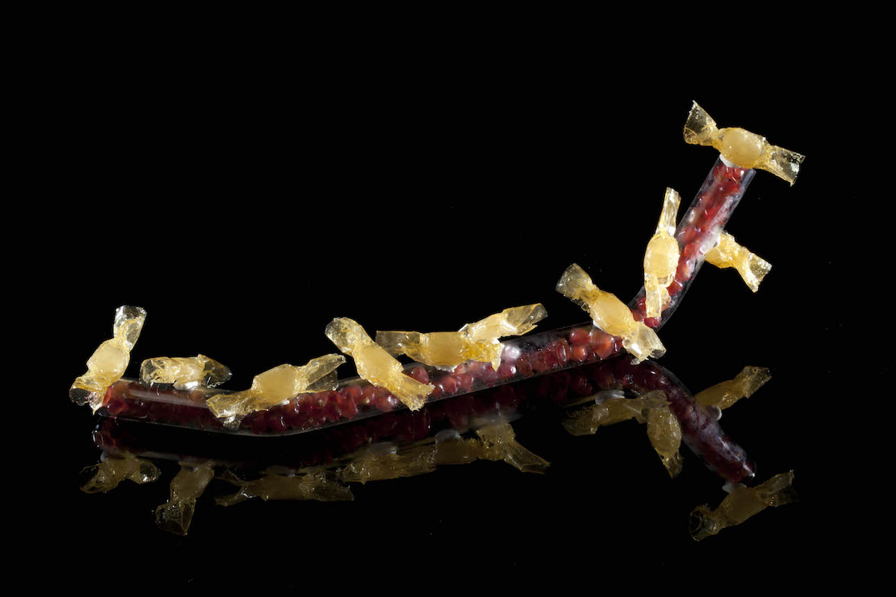 Caramelos de moscatel y granada