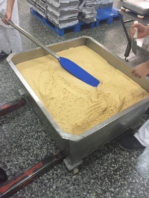 Masa de turrón de Jijona