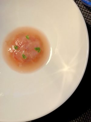 Ravioli de gamba blanca
