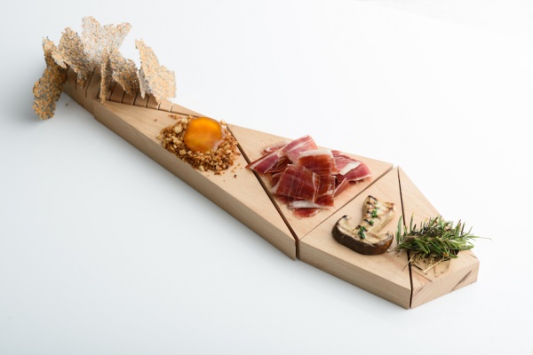 Tosta ahumada con bellota y jamon Cinco Jotas de Manuel Vargas Torres