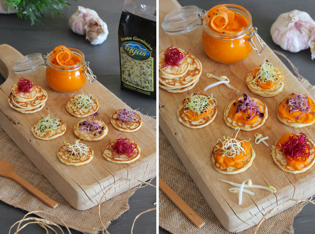 Tortitas de Brotes de Soja