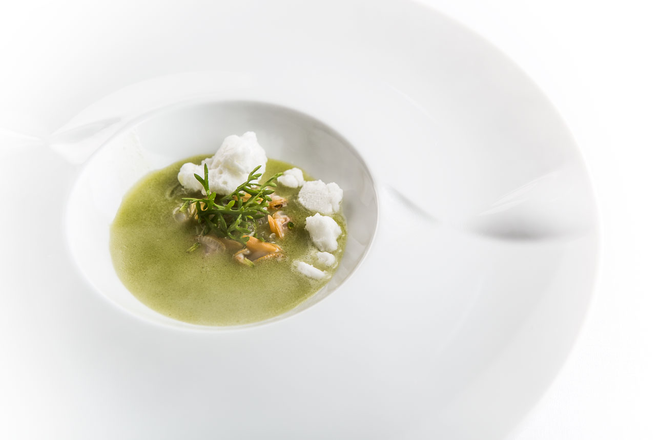 Gazpacho de tomate verde de Ángel León