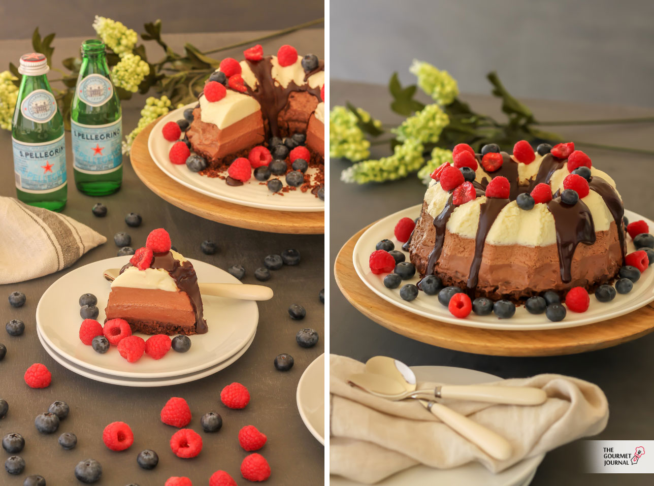 Tarta tres chocolates