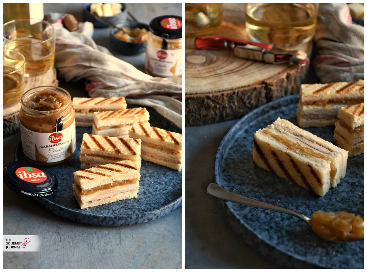 Bocaditos de Paté y Cebolla caramelizada Ibsa