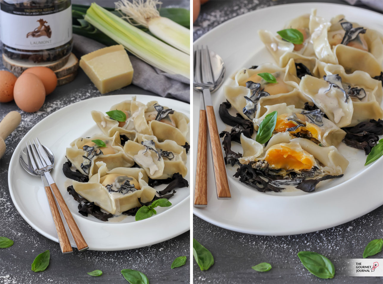 Raviolis de Trompetas