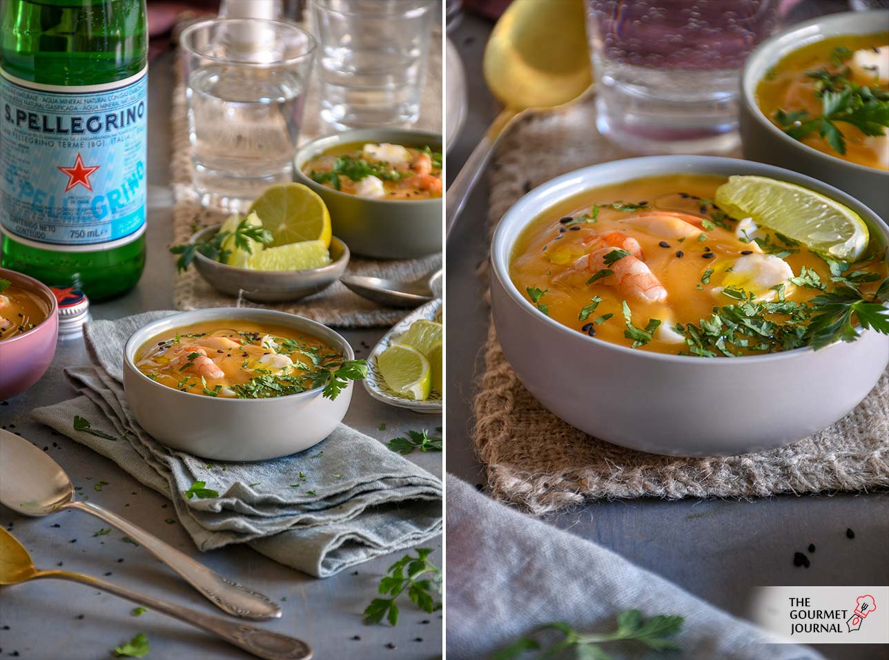 Sopa de Langostinos al Curry