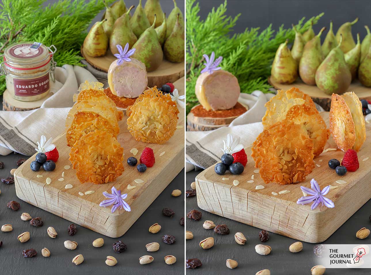 Tejas de Foie Gras de Oca