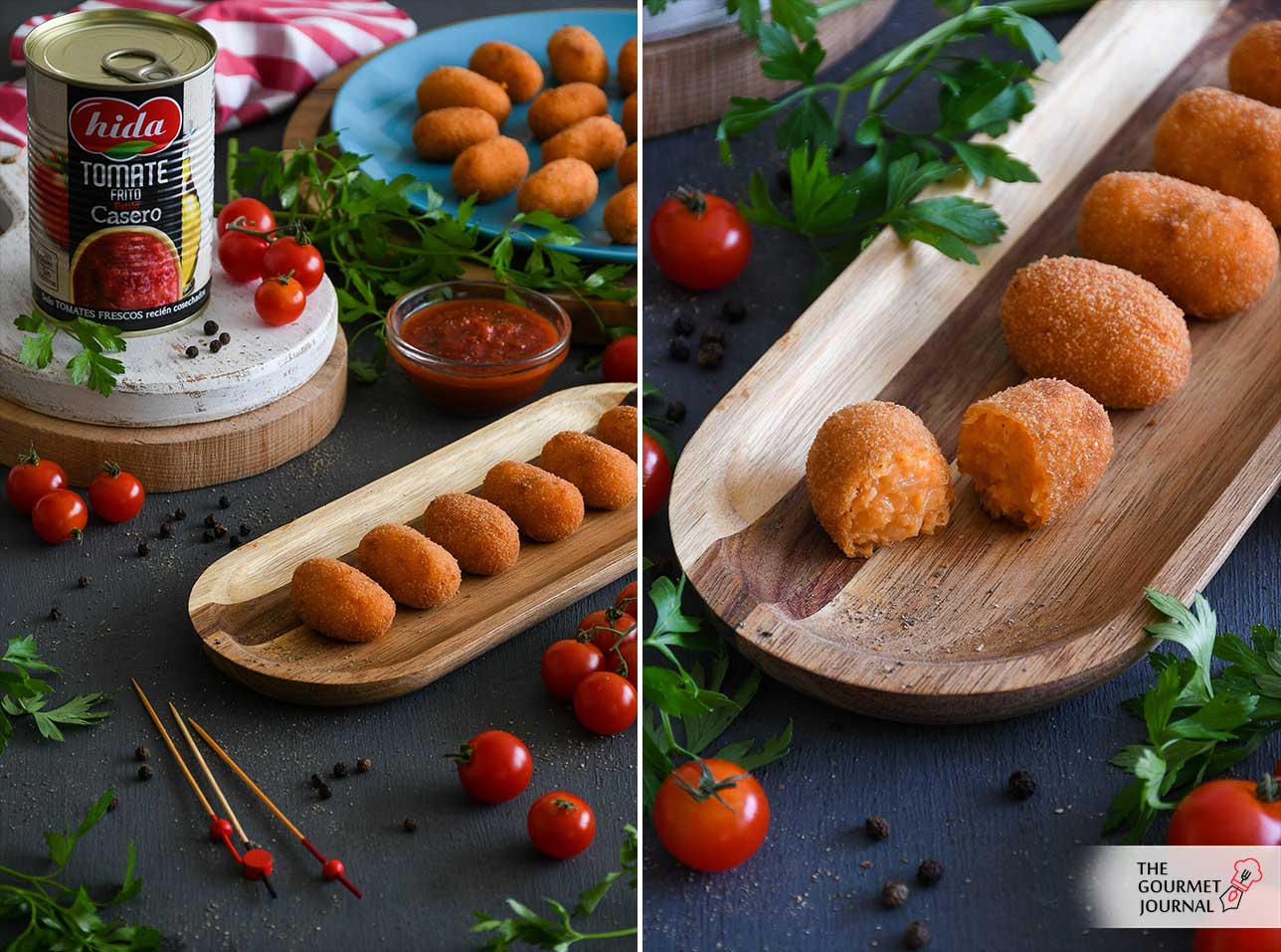 Croquetas de Bacalao con Tomate