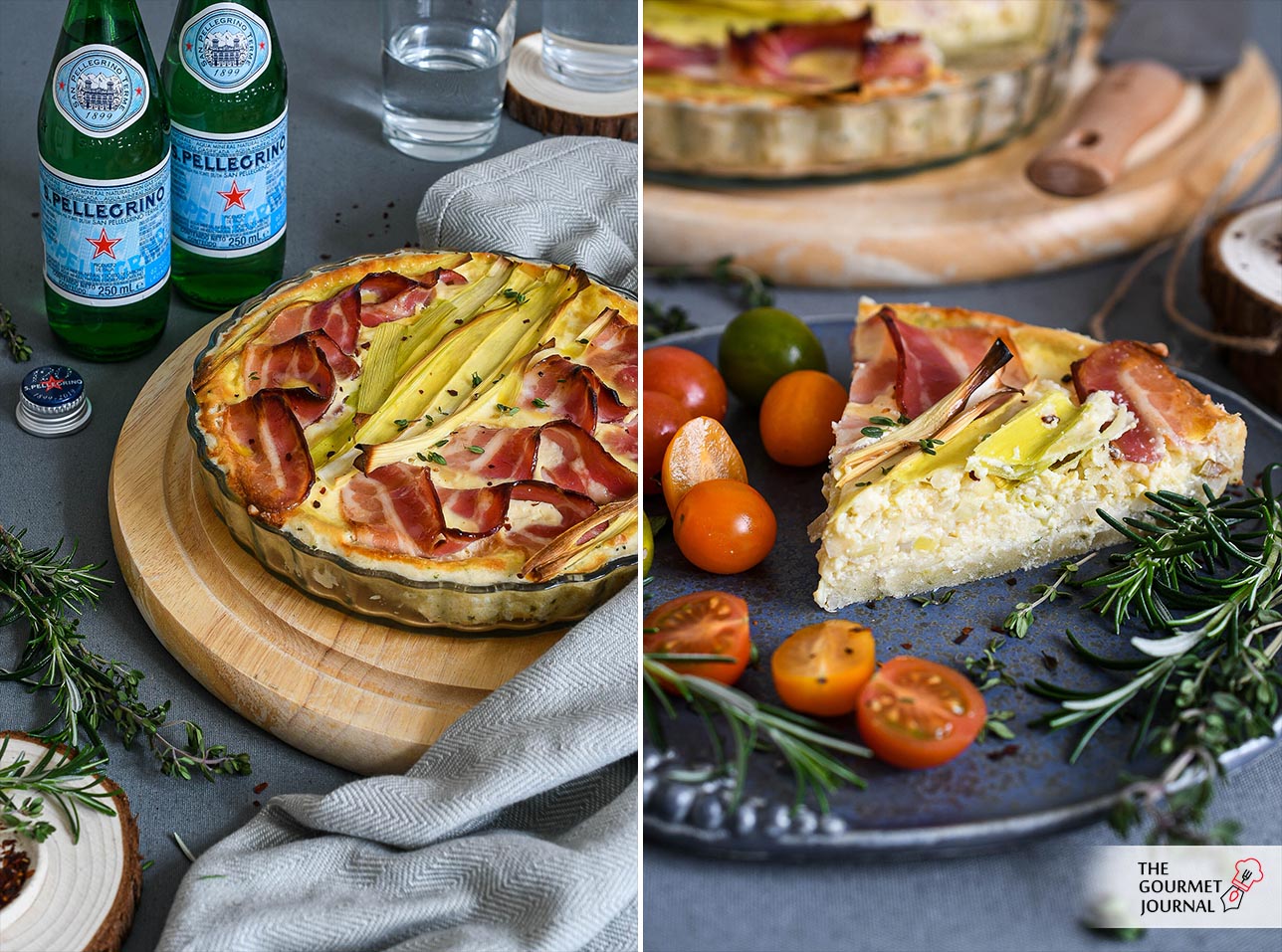 Quiche de Puerros y Bacon