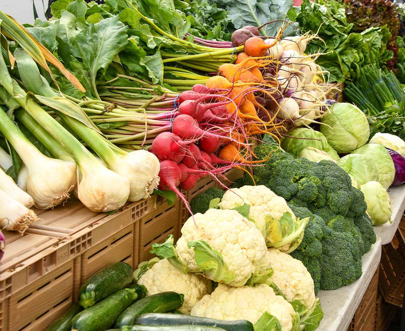Frutas y verduras de primavera
