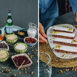 Barritas de Coco y Frambuesa