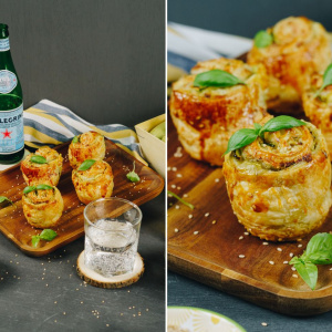 Rosas vegetales y S.Pellegrino