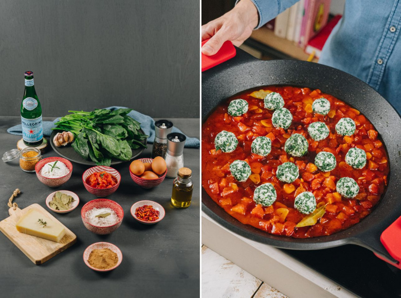 Albóndigas de Espinaca