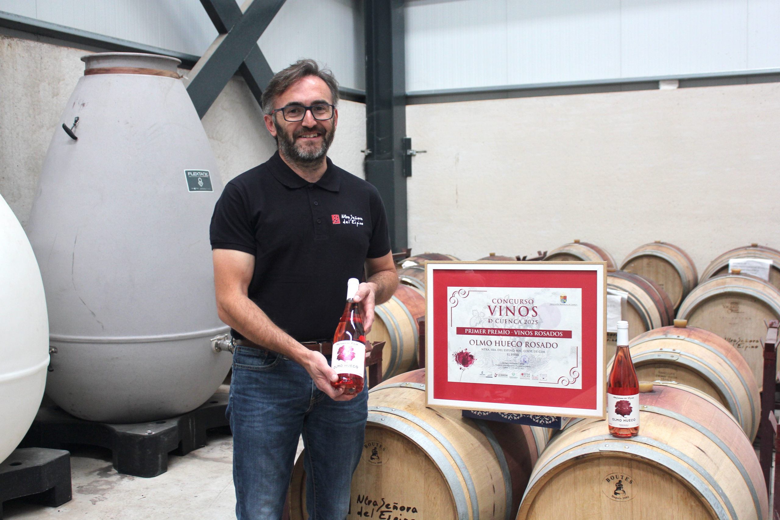 Olmo Hueco Rosado ha sido premiado en los Premios Vinos de Cuenca 2025