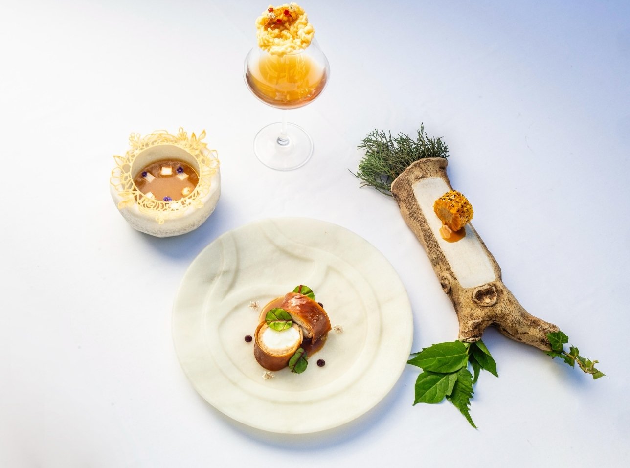 Langosta y cochinillo balear, la propuesta de Borrás