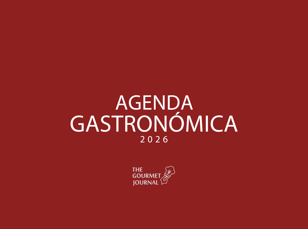 Agenda gastronómica para 2026
