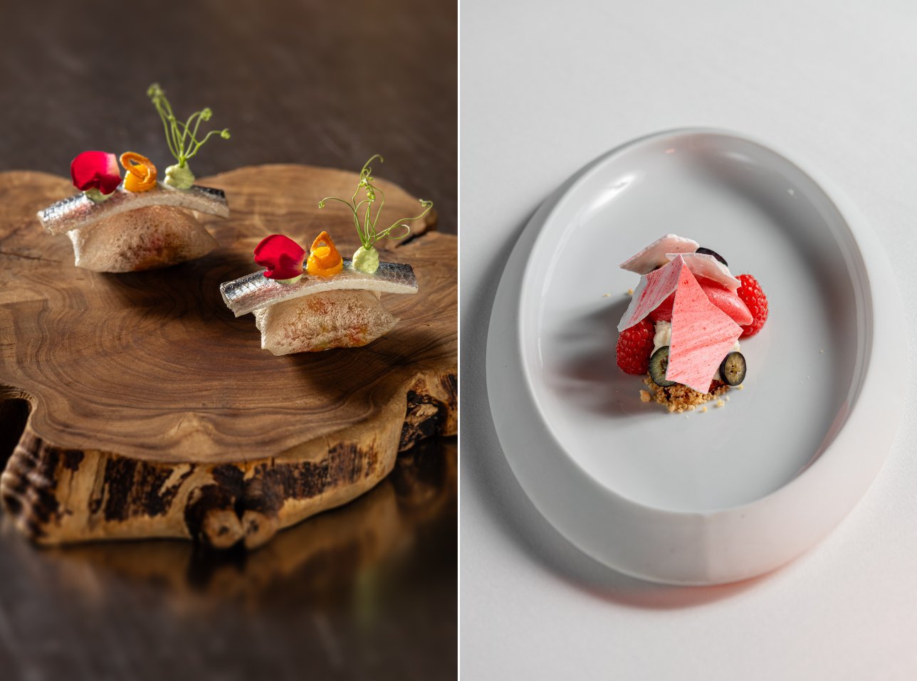 Algunos de los platos del menú de José Carlos García