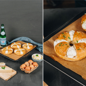 Pan de Ajo y S.Pellegrino